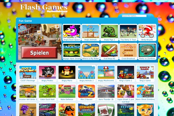 Flash Gamer theme site design template sample