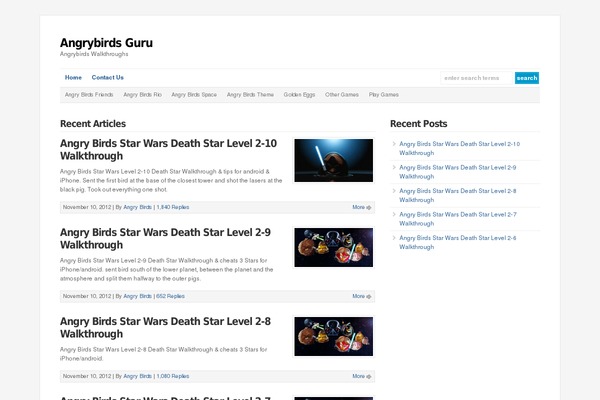 angrybirdsguru.com site used Wp-davinci209