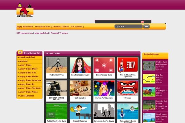 Oyun Kenti theme site design template sample