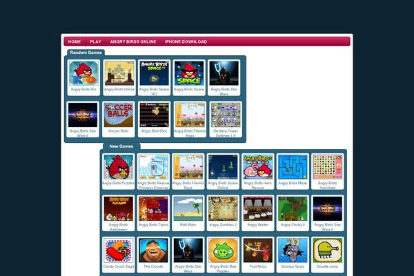 Wtb Game theme site design template sample