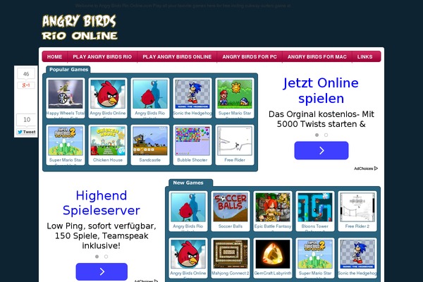 Wtb Game theme site design template sample
