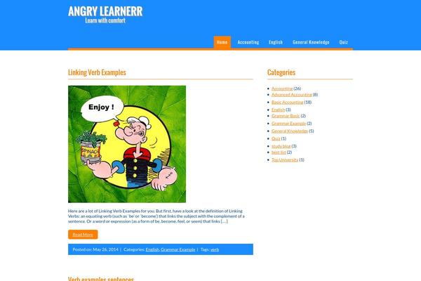 Orangi theme site design template sample