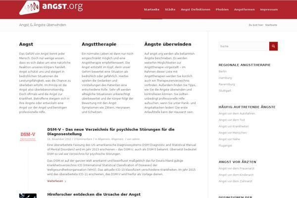 Enfold theme site design template sample