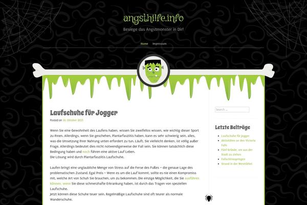 Monster theme site design template sample