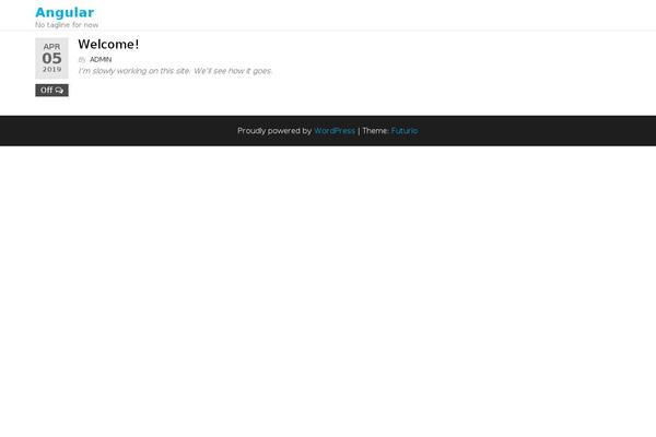 Futurio theme site design template sample