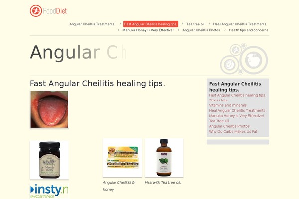 Food and Diet theme site design template sample