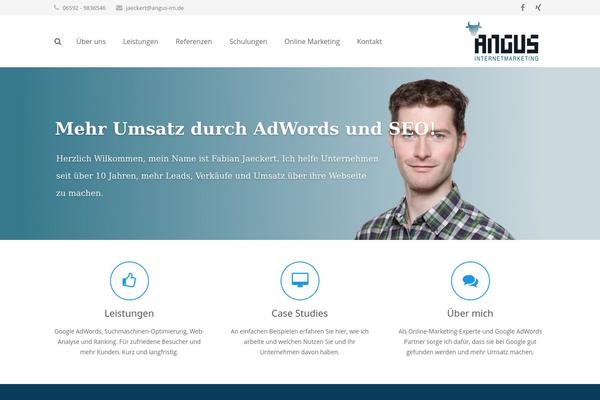 Impreza theme site design template sample