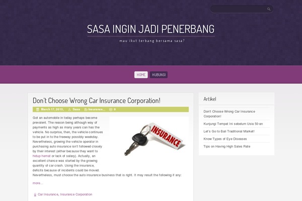 Purple Pro theme site design template sample