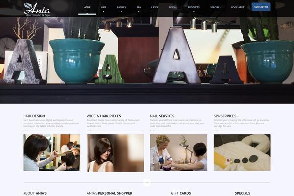 HairPress theme site design template sample