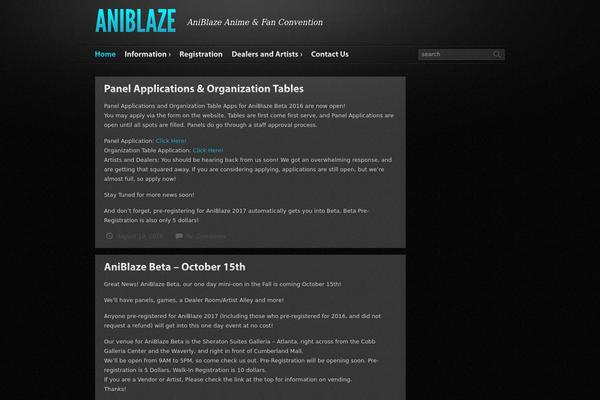 Fast Blog theme site design template sample