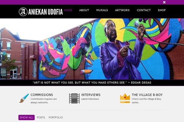 Radial theme site design template sample
