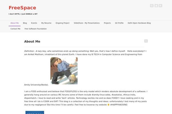 aniketmaithani.net site used Fixy