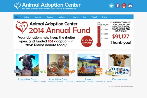 animaladoption.com site used Radiant Pro