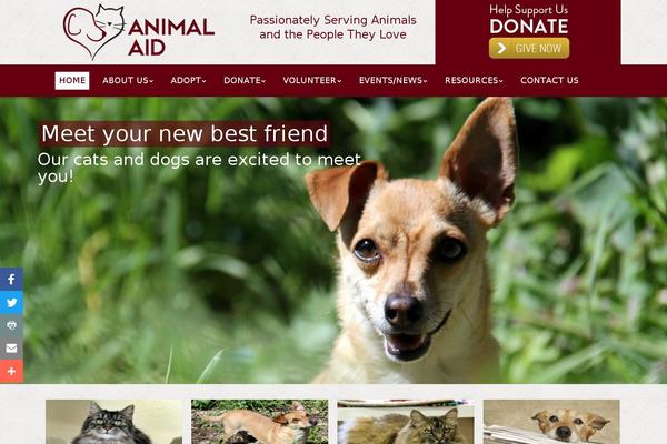 Site using Foster Me: Seek & Shelter an Animal in Need plugin