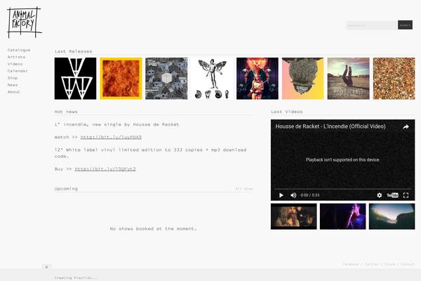 Site using Advanced AJAX Page Loader plugin