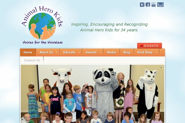 animalherokids.org site used Earth