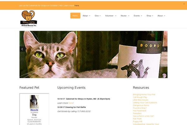 Animal theme site design template sample