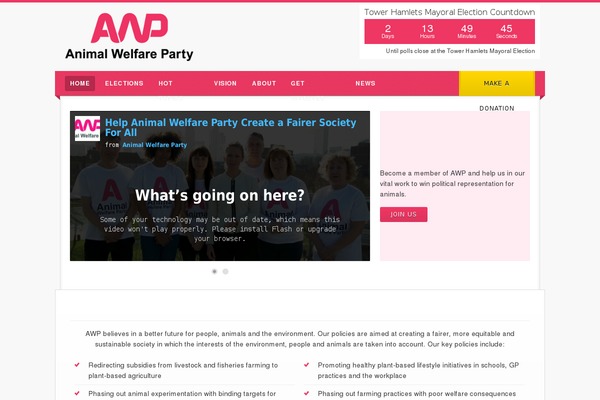 animalscount.org site used Campaign-child