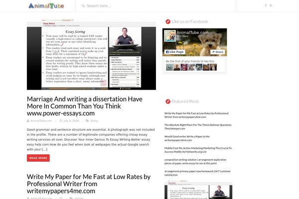VideoTube theme site design template sample