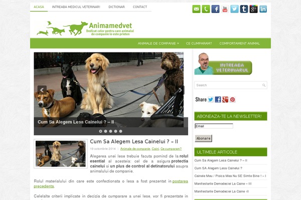 animamedvet.ro site used Wordie