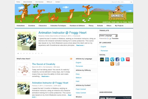 Daily theme site design template sample