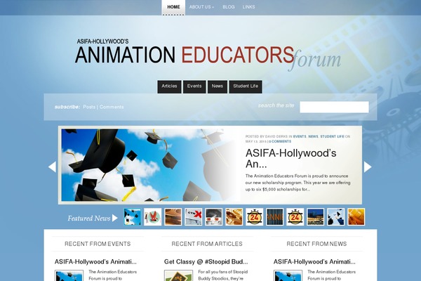 eNews theme site design template sample