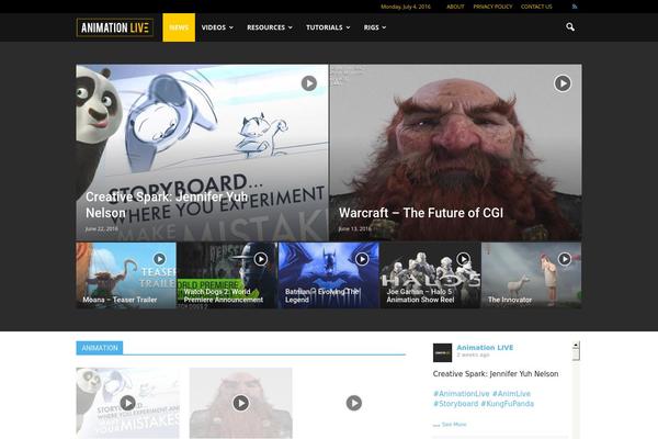 Newspaper theme site design template sample