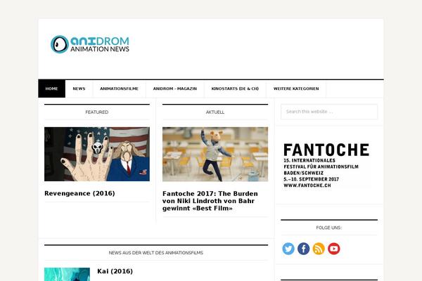News Pro theme site design template sample
