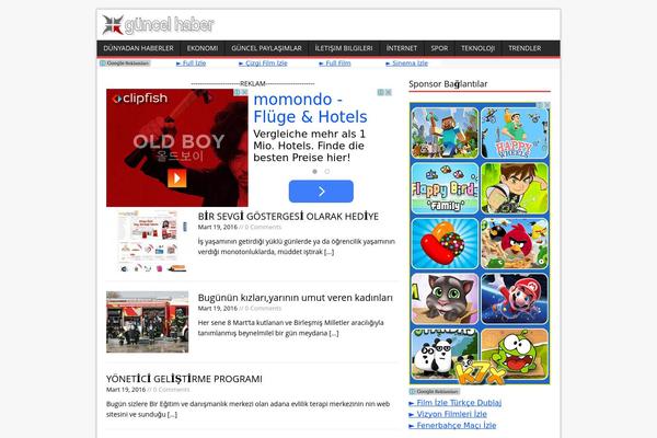 MH Magazine lite theme site design template sample