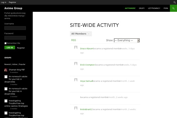 Site using BuddyPics plugin