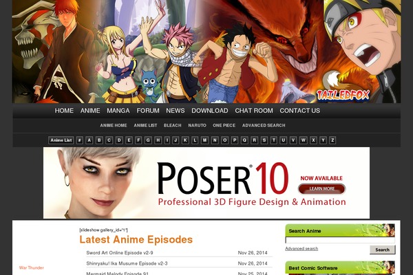anime-shows.com site used Animeshows
