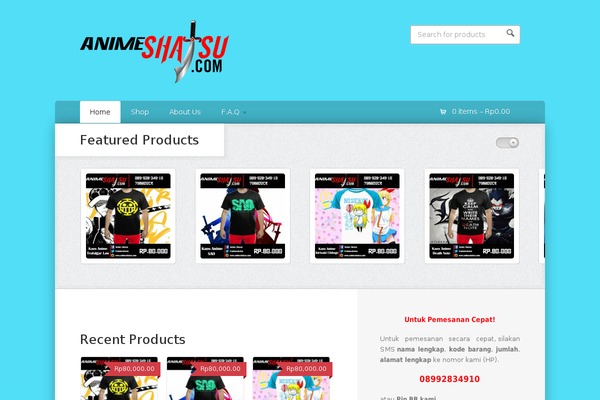 Wootique theme site design template sample