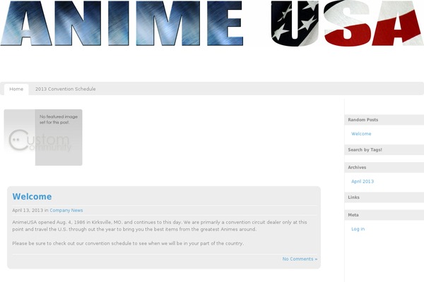 Custom Community theme site design template sample