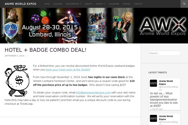 animeworldexpos.com site used Linia Magazine