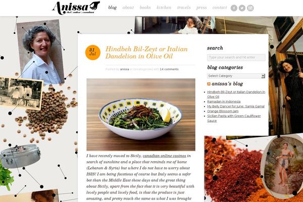 Anissa theme site design template sample