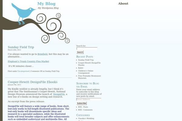 Bluebird-10 theme site design template sample