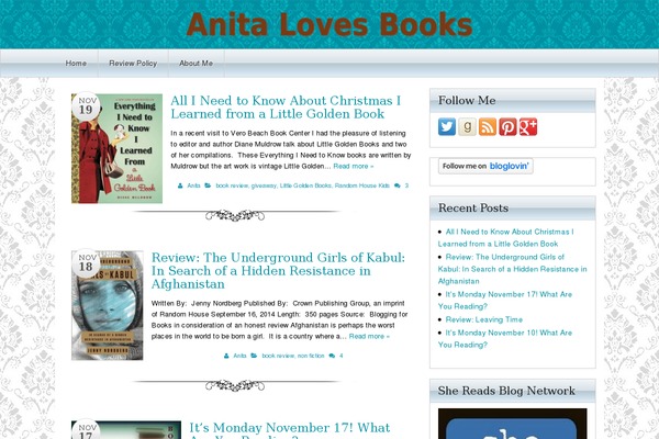 anitalovesbooks.com site used Tweak Me