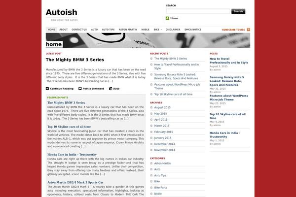 The Morning After theme site design template sample