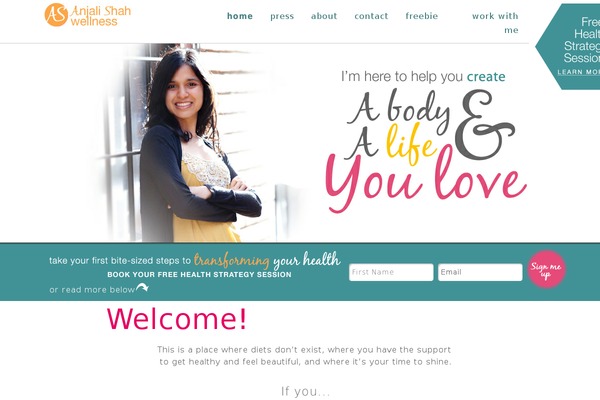 Site using AnyWP MailChimp plugin