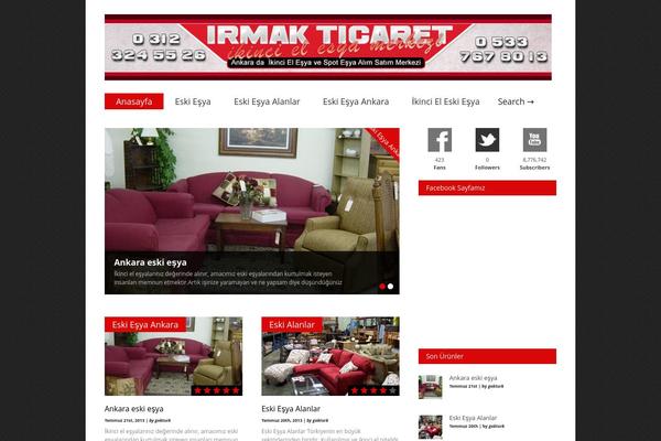 Gonzo theme site design template sample