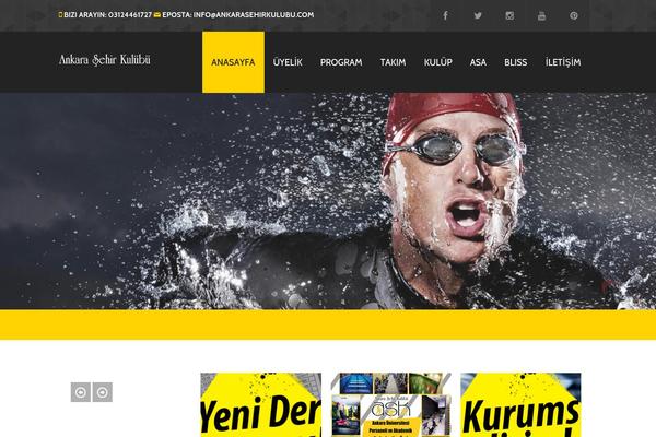 Fitnesscenter theme site design template sample