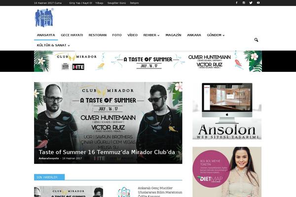 Newspaper theme site design template sample