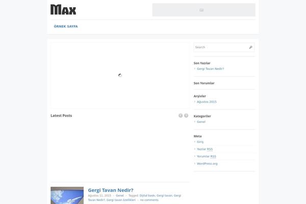 Max Magazine theme site design template sample
