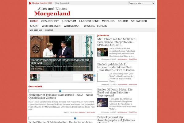 Advanced Newspaper theme site design template sample