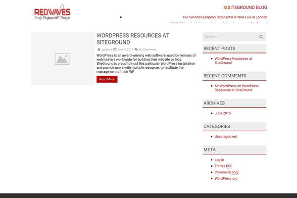 RedWaves Lite theme site design template sample