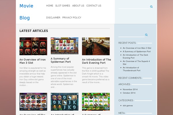 AquaMag theme site design template sample