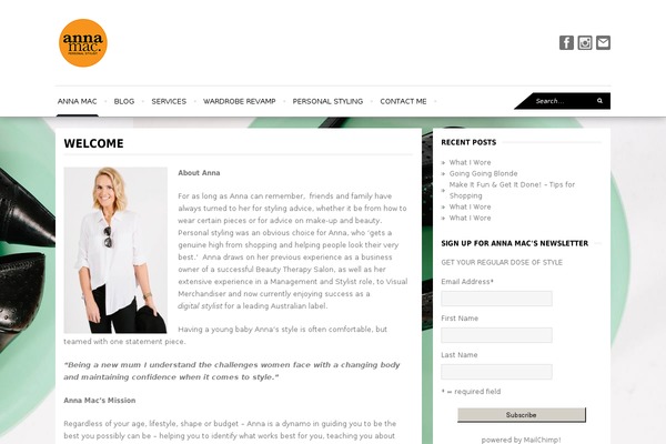 annamac.com.au site used Wpex Fashionista