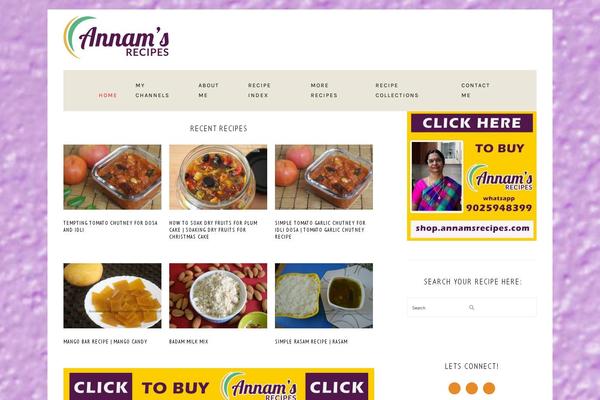 Foodie Pro theme site design template sample
