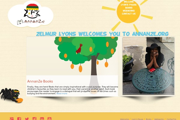 annanze.org site used Kindergarten-theme