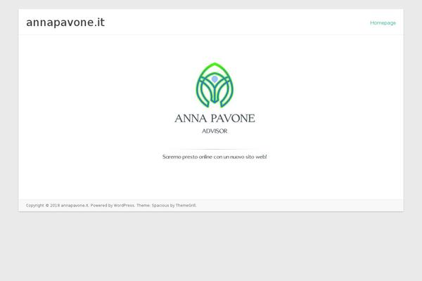 annapavone.it site used Spacious